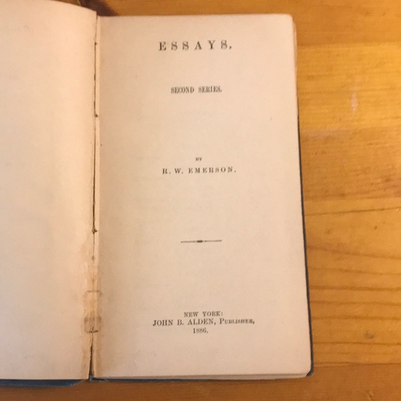 Ralph Waldo Emerson essays 2nd series 1886 - Picture 1 of 3